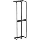 Homcom Metal Towel Rack Wall Mounted, 3 Bar Towel Rail Black