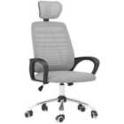 Vinsetto Mesh Office Chair W/ Rotatable Headrest, Grey