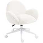 Homcom Fluffy Leisure Chair Office Chair - White