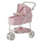 Olivia's Little World Polka Dots Princess 2-in-1 Baby Doll Stroller Pink