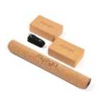 Cork Yoga Mat; Pair Of Cork Blocks Strap Black