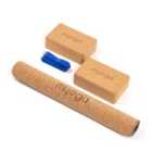 Cork Yoga Mat; Pair Of Cork Blocks Strap Royal Blue