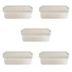 Wham Clip 8.01 8.5L Rectangular Box & Lid Clear/Stone/Slate Gray