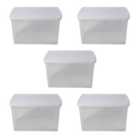 Wham Clip 13.02 62L Rectangular Box & Lid Clear/Clear/Clear