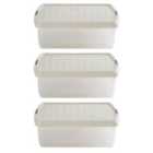 Wham Clip 10.01 13.2L Square Box & Lid Clear/Stone/Slate Gray