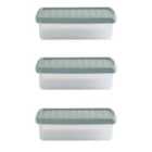 Wham Clip 6.01 7L Rectangular Box & Lid Clear/Green Milieu/Stone