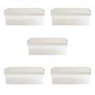 Wham Clip 13.01 30L Rectangular Box & Lid Clear/Stone/Slate Gray