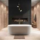 Scudo White Fluted Freestanding Bath 1700 x 800 x 600mm