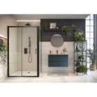 Scudo S6 Black Sliding Shower Door 1200mm