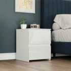 Vida Designs Glinton 2 Drawer Bedside Chest - White