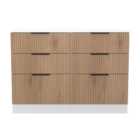 Ready Assembled Java 6 Drawer Wide Chest