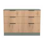 Ready Assembled Java 6 Drawer Wide Chest