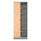 Ready Assembled Bora 1 Door Open Shelf Double Wardrobe