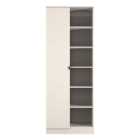 Ready Assembled Bora 1 Door Open Shelf Double Wardrobe
