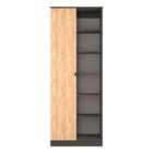 Ready Assembled Bora 1 Door Open Shelf Double Wardrobe
