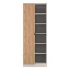 Ready Assembled Bora 1 Door Open Shelf Double Wardrobe