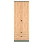 Ready Assembled Bora 2 Drawer Double Wardrobe