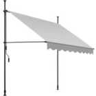 Tectake Awning - Retractable, Clamp, No-drill Installation Required