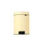Brabantia Newicon Pedal Bin, 5L - Mellow Yellow