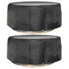 vidaXL Garden Furniture Covers 2 pcs 10 Eyelets 260x90 cm Round