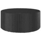 vidaXL Tea Table Black 68x68x30 cm Poly Rattan