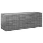 vidaXL Garden Cushion Box 291x100.5x104 cm Grey
