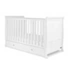 Ickle Bubba Snowdon Classic Cot Bed And Premium Sprung Mattress - White