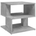 Vidaxl Side Table Concrete Grey 40X40X40 Cm Engineered Wood