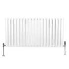 Oval Column Radiator & Valve 600 X 1200Mm White