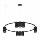 Milagro Pendant Light (Circle) Genesis Black 10xGU10