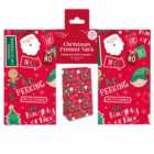 No Peaking Kraft Christmas Present Sack