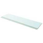 Vidaxl Shelves 2 Pcs Panel Glass Clear 100X25 Cm