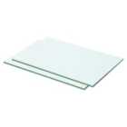 Vidaxl Shelves 2 Pcs Panel Glass Clear 50X25 Cm