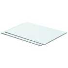 Vidaxl Shelves 2 Pcs Panel Glass Clear 50X30 Cm