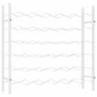 Vidaxl Wine Rack For 36 Bottles White Metal