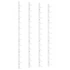 Vidaxl Wall Mounted Wine Rack For 12 Bottles 2 Pcs White Iron