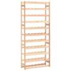 Vidaxl Wine Rack For 77 Bottles Pinewood