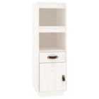 Vidaxl Highboard White 34X40X108,5 Cm Solid Wood Pine