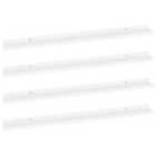 Vidaxl Wall Shelves 4 Pcs White 100X9X3 Cm