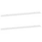 Vidaxl Wall Shelves 2 Pcs White 115X9X3 Cm