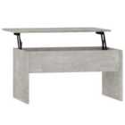 Vidaxl Coffee Table Concrete Grey 80X50.5X41.5 Cm Engineered Wood