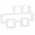 Vidaxl Car-shaped Wall Shelf White 82X15X51 Cm Engineered Wood