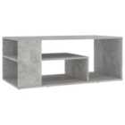 Vidaxl Coffee Table Concrete Grey 100X50X40 Cm Engineered Wood