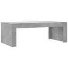 Vidaxl Coffee Table Concrete Grey 102X50X36 Cm Engineered Wood