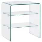 Vidaxl Coffee Table 50X40X56 Cm Tempered Glass