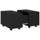 Vidaxl Coffee Table Black 60X60X38 Cm Engineered Wood