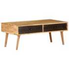 Vidaxl Coffee Table 100X50X39 Cm Solid Acacia Wood