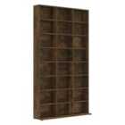 Vidaxl Cd Cabinet Smoked Oak 102X23X177.5 Cm Engineered Wood