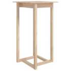 Vidaxl Bar Table 60X60X110 Cm Solid Wood Pine