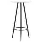 Vidaxl Bar Table White 60X107.5 Cm Mdf